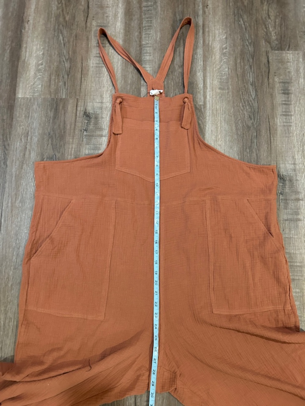 Boho Chic Gauze Cotton Rust Overalls NWT Women’s size XXL - Picture 12 of 12
